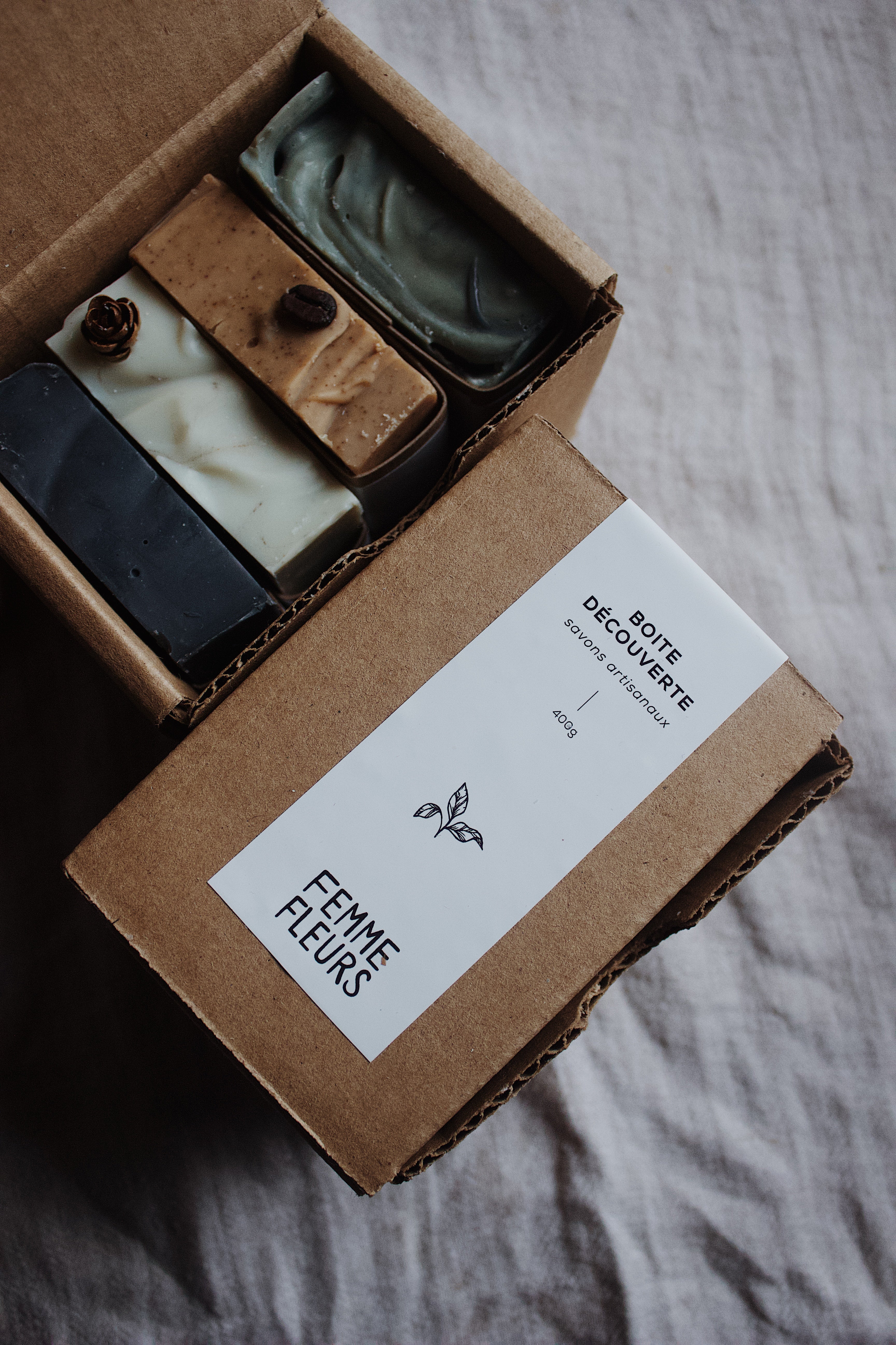 Boite cadeaux de savons artisanaux