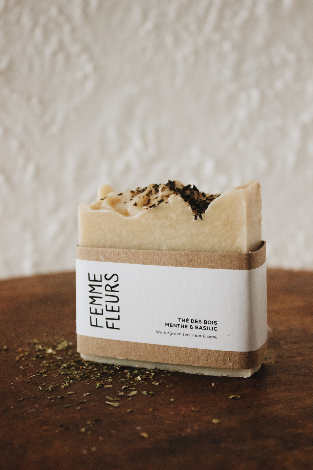 Savon au thé des bois, menthe et basilic